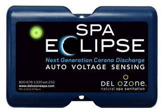 SPA ECLIPSES, Next Generation Corona discharge, Advance Plasma Gap Technology, DEL OzOne, Natural Spa Sanitation, new design, improved output